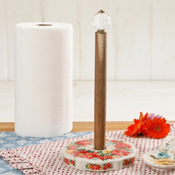The Pioneer Woman Vintage Style Paper Towel Holder NEW - Picture 1 of 8